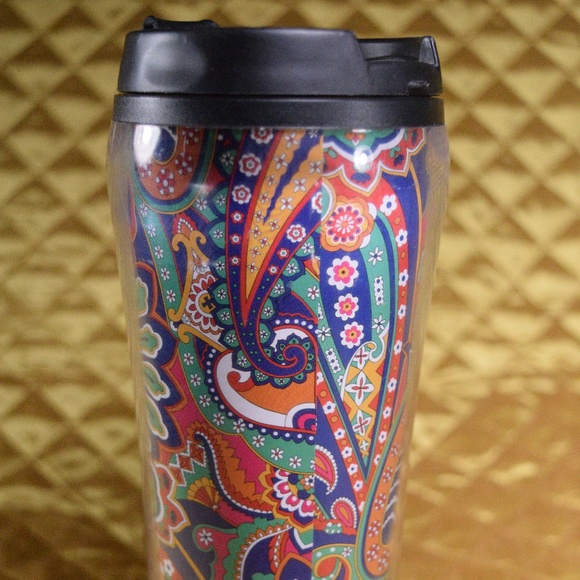 ☕ Vera Bradley Multi Color Paisley Tumbler Mug ☕ - Picture 5 of 8